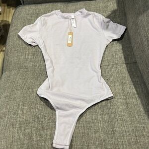 Skims cotton jersey t-shirt bodysuit